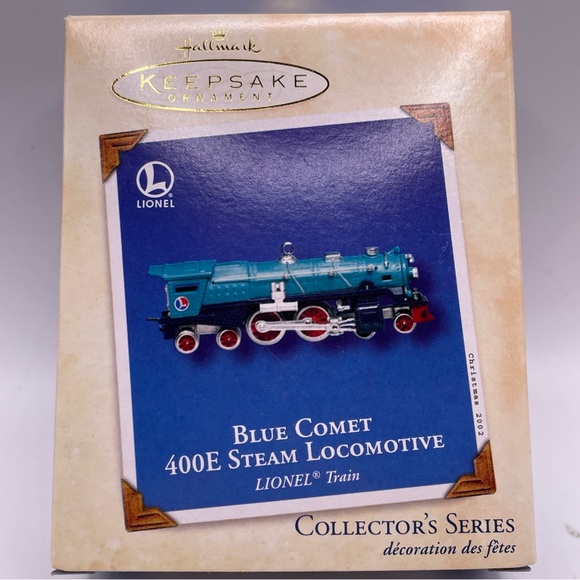 2002 Hallmark Lionel Keepsake Ornament Blue Comet 400E Steam Locomotive Train#18 - Picture 4 of 6